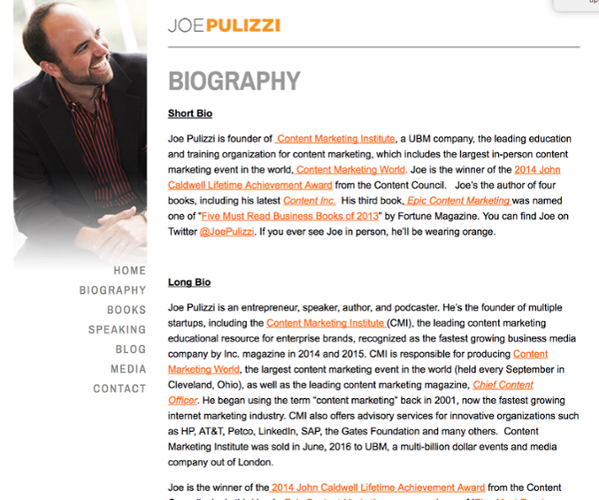 Joe Pulizzi Bio