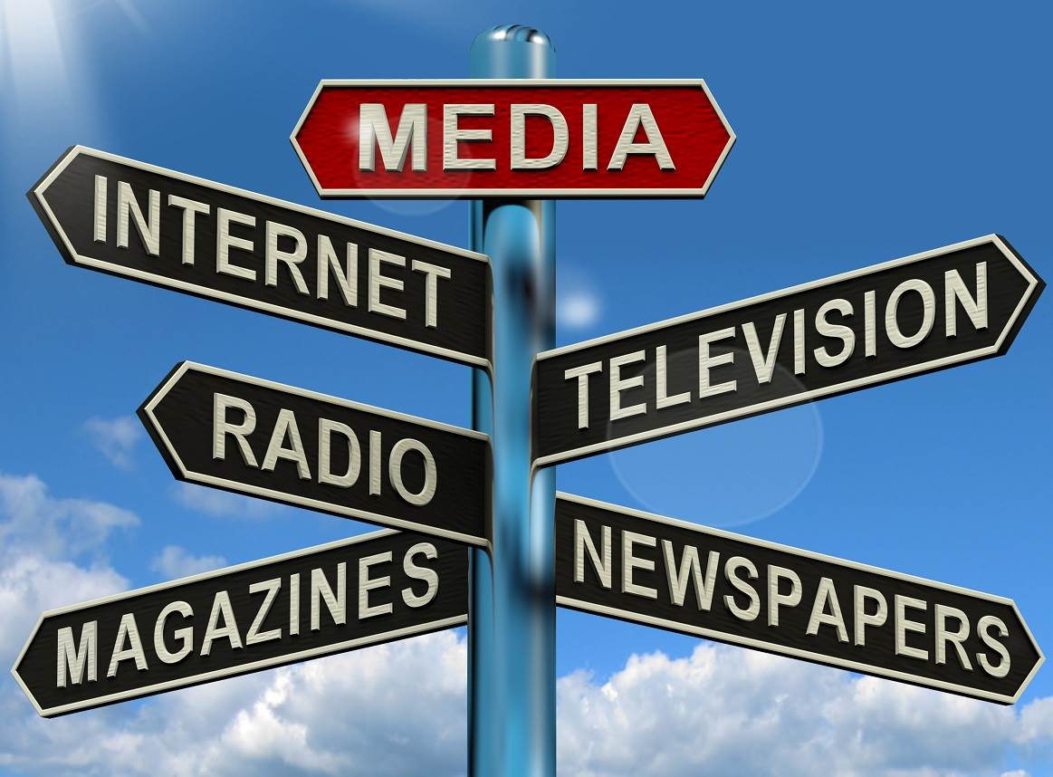 Street signs of media 