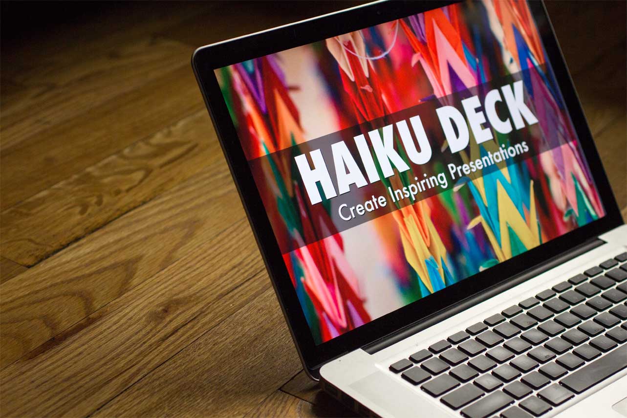 Haiku deck laptop presentation