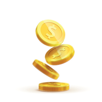 Golden USD Coins