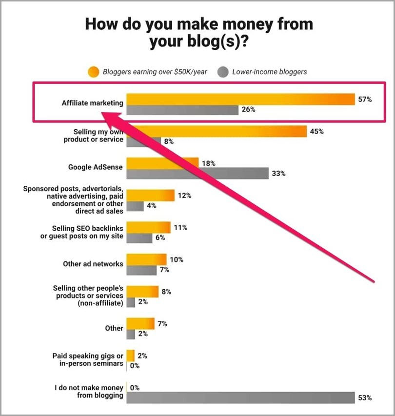 How do you make money from your blog(s) infographics