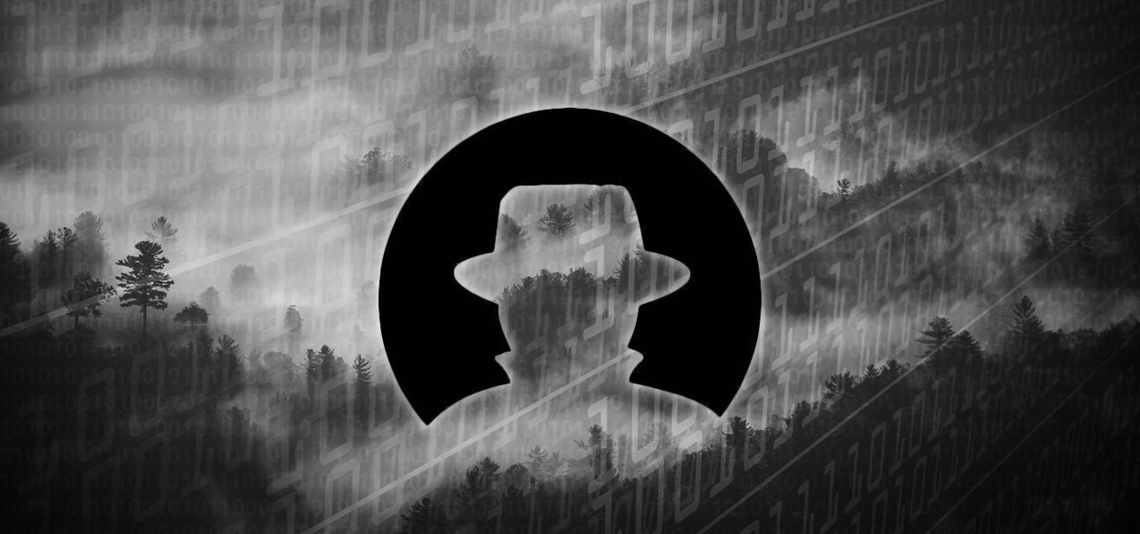 Black hat logo with binary numbers