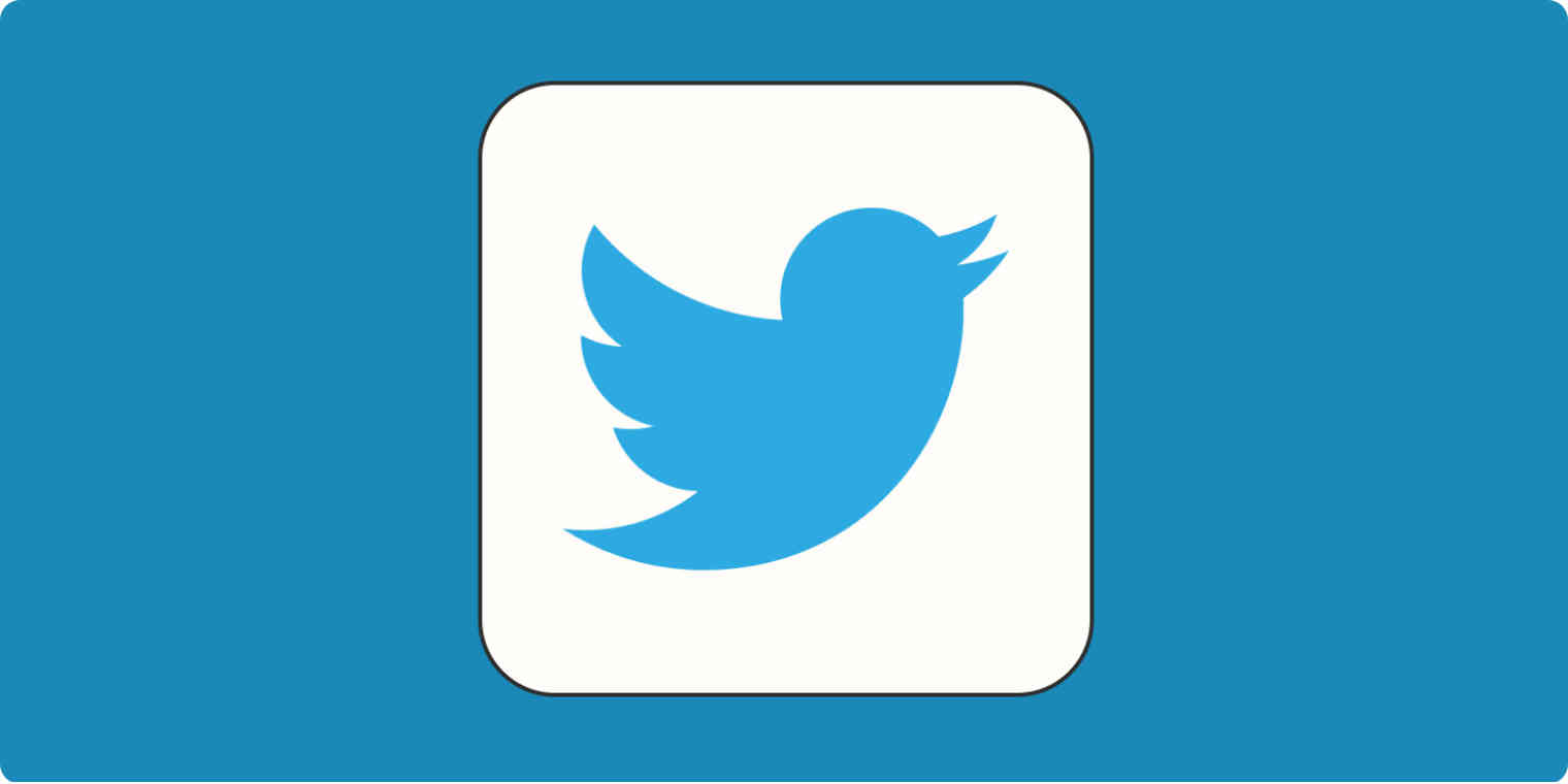 Blue Twitter logo