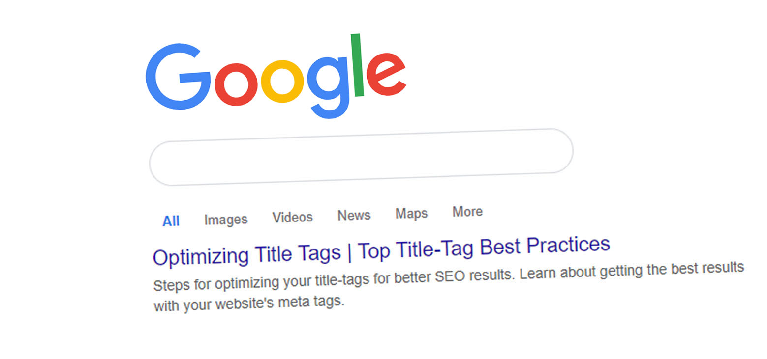 Title Tags On Google search results