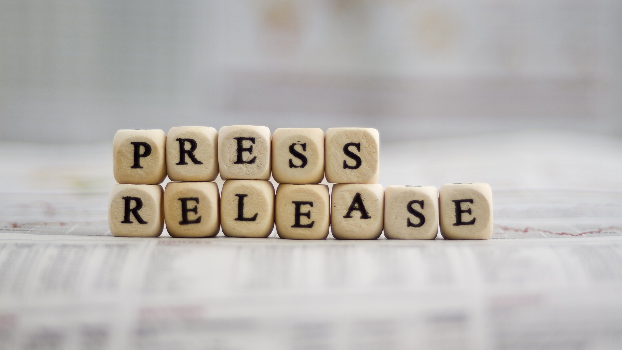 Press release wooden blocks
