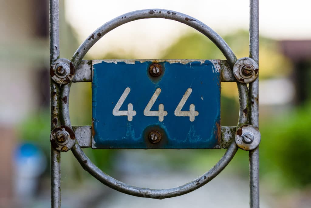 444 as an address in the gate