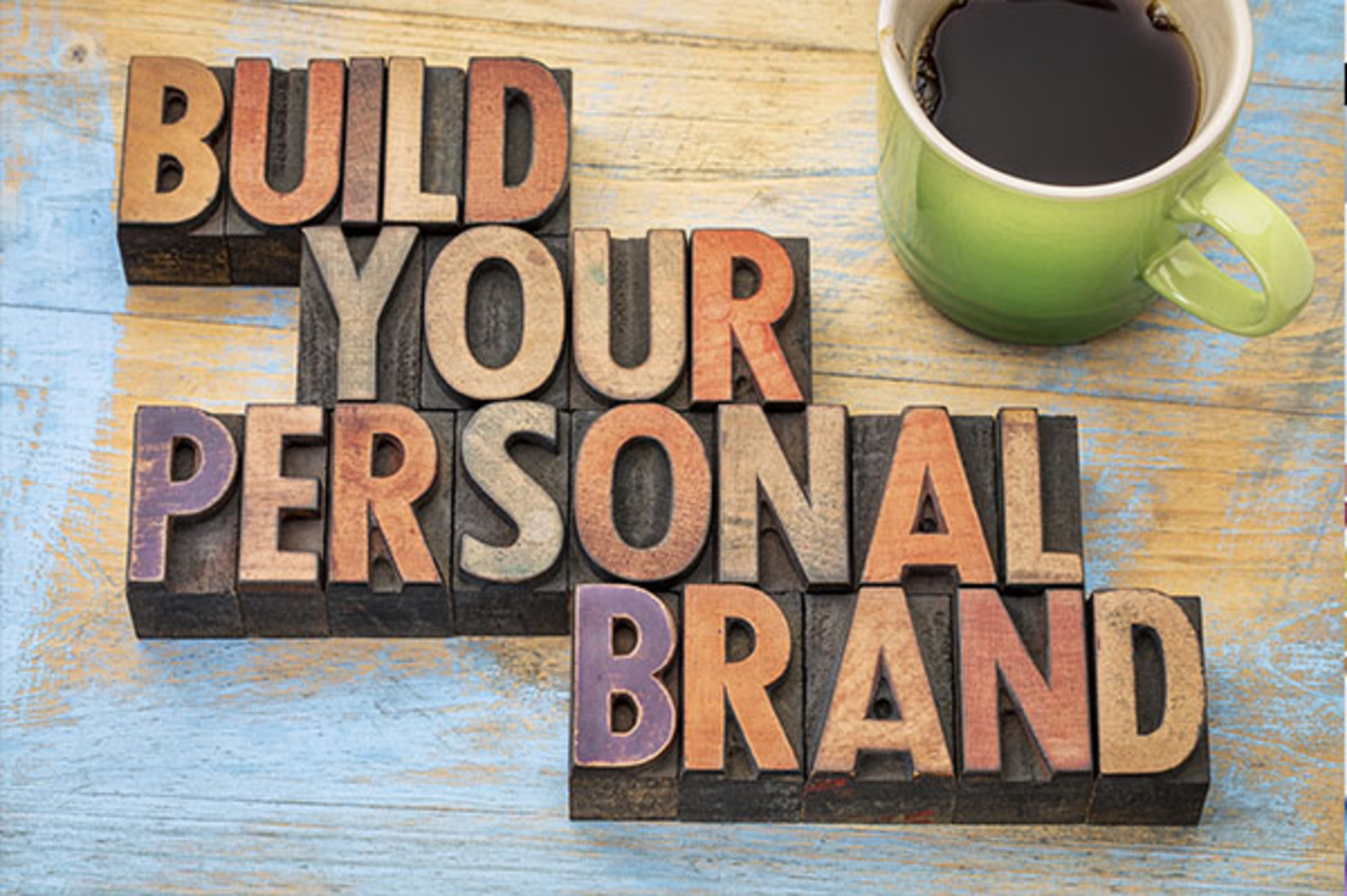 Build Your Personal Brand on bricks with coffee
