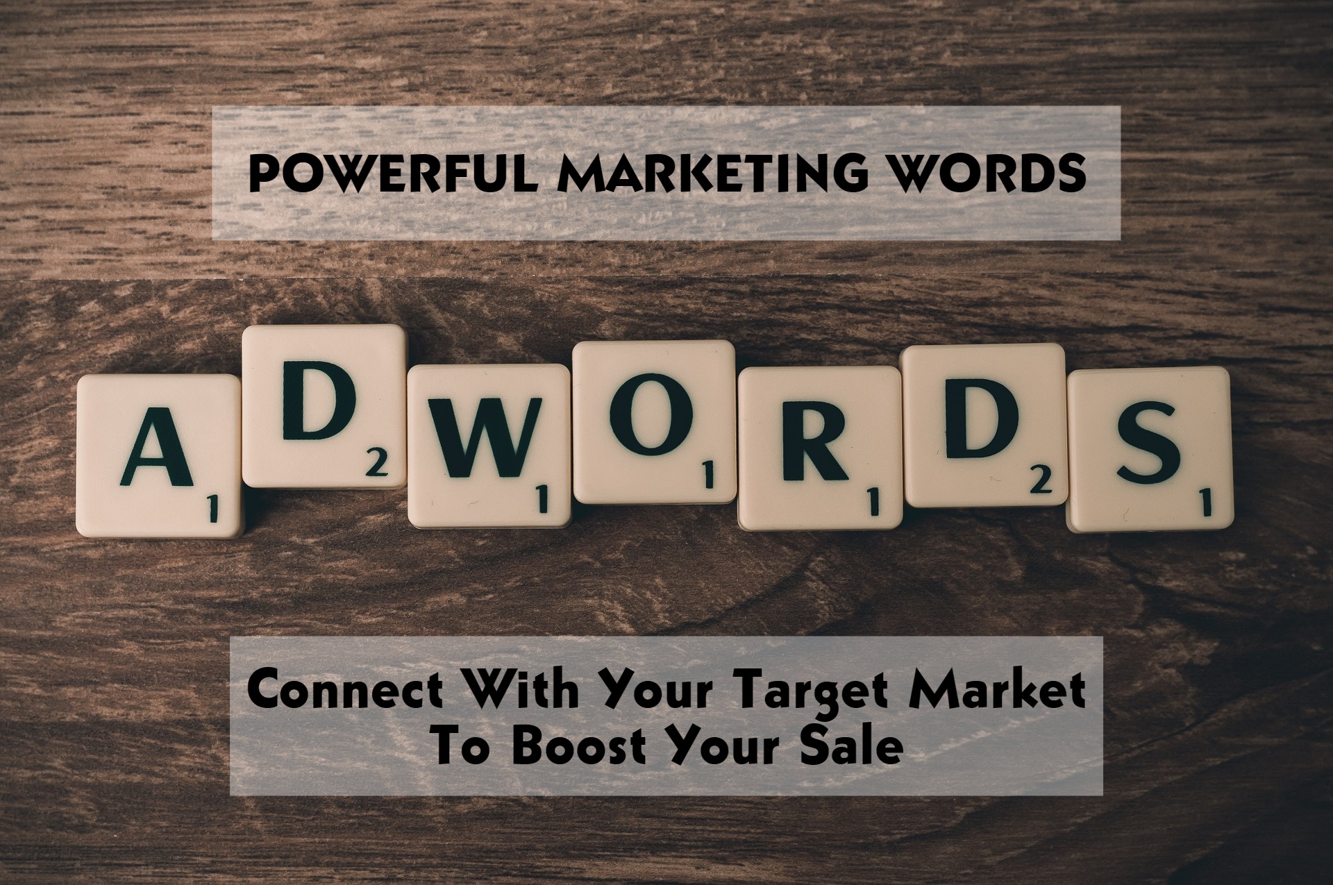 Powerful Marketing Words - Connect With Your Target Market To Boost Your Sale
