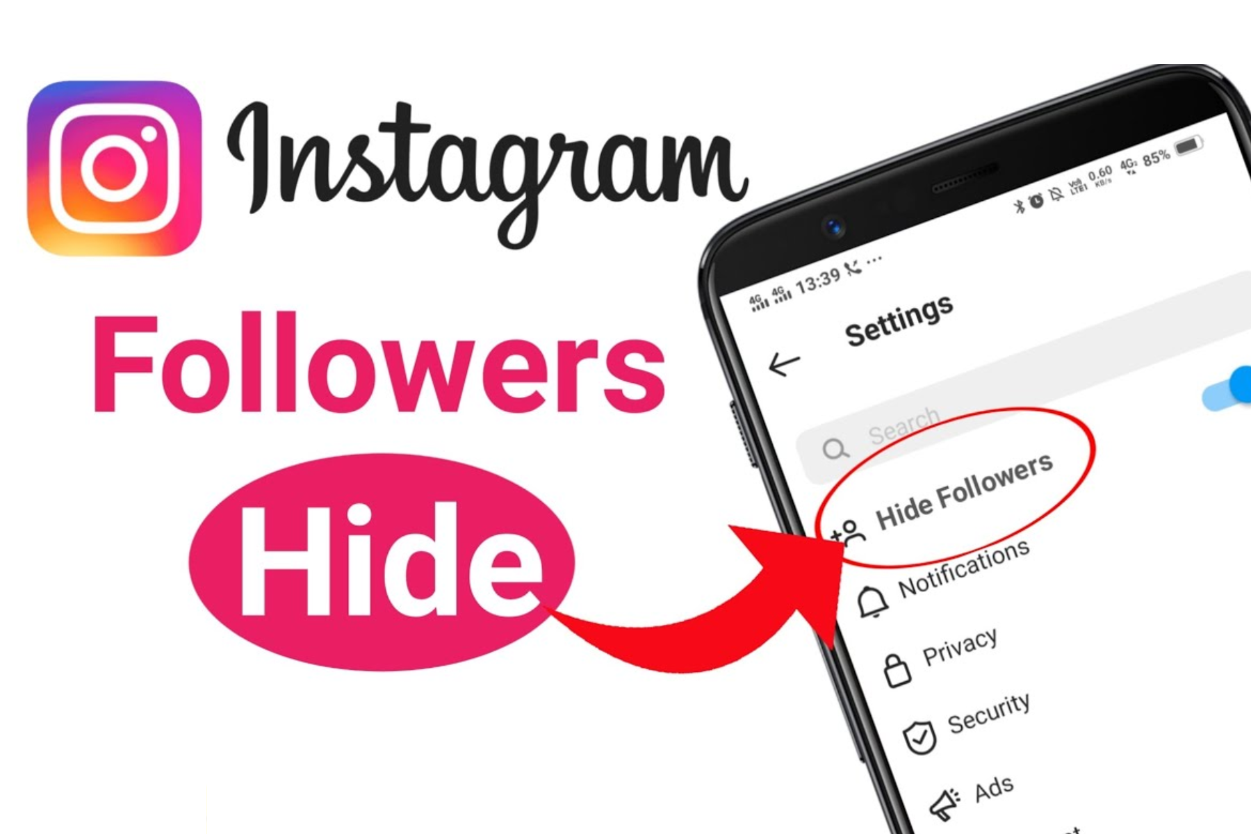 Can someone hide their followers on Instagram?