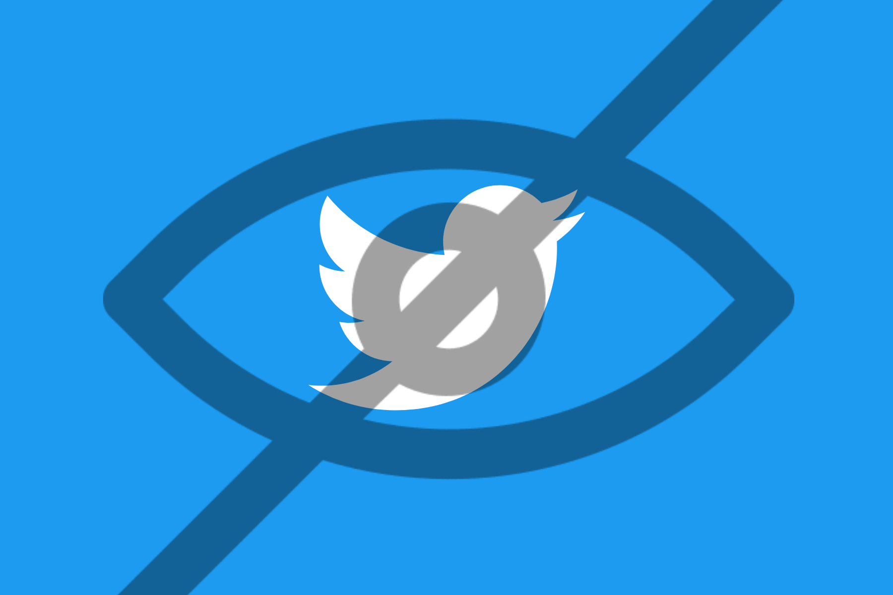 A Twitter logo with a sensitive and censored logo