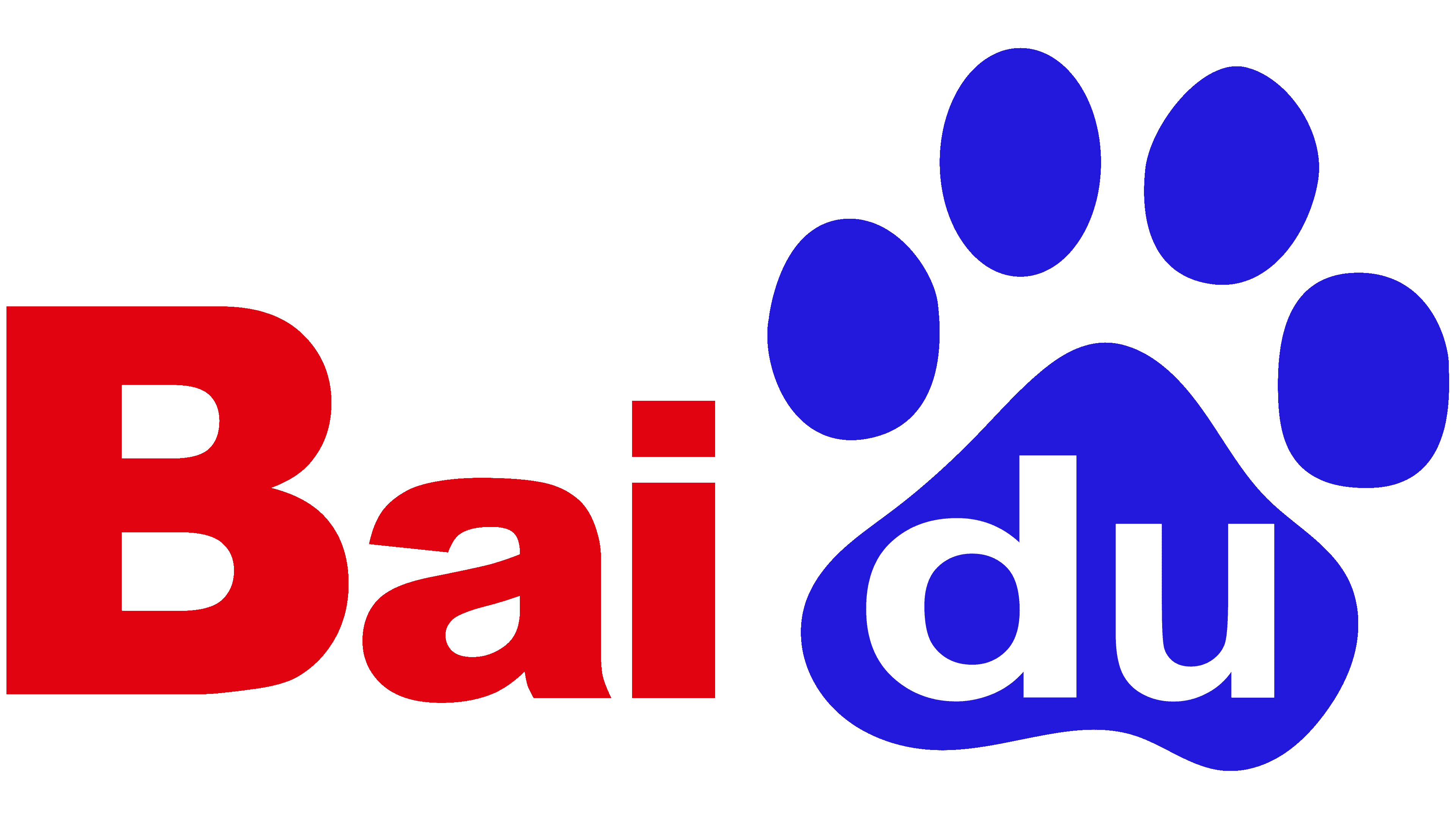 A logo of Baidu