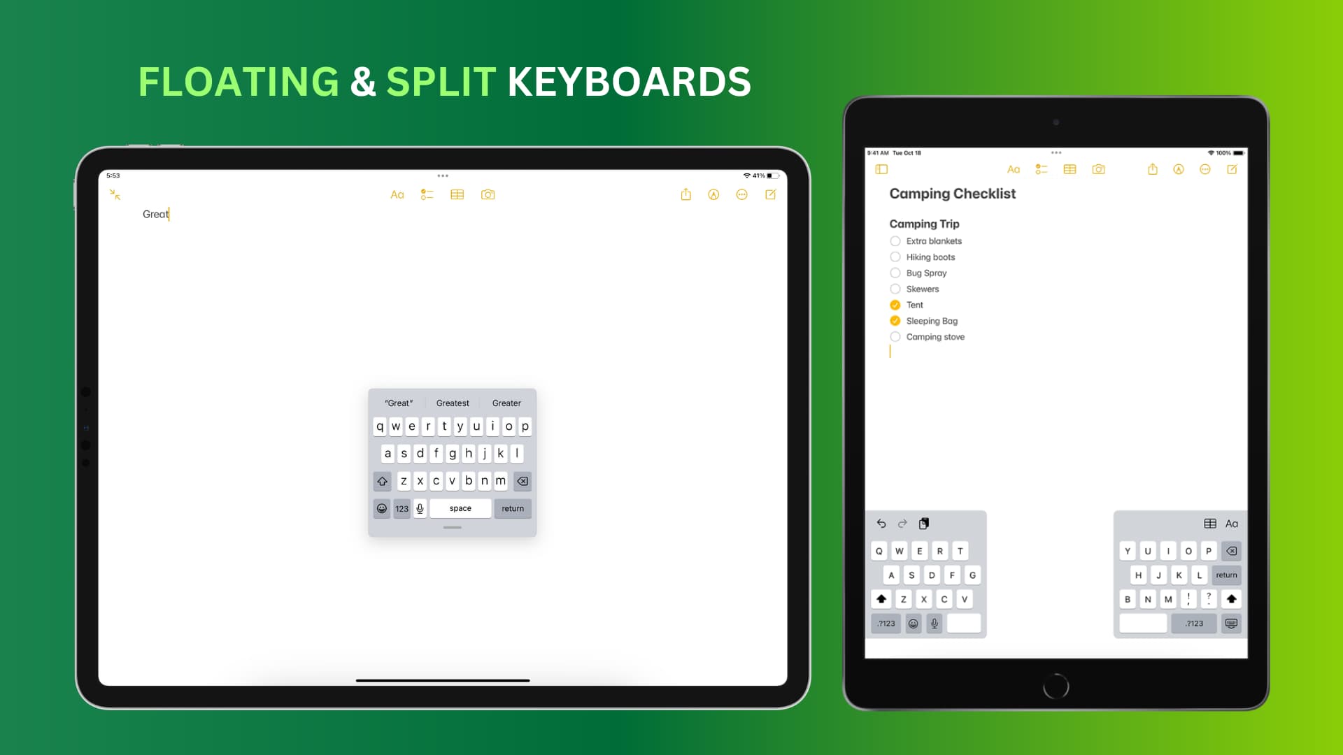 How To Fix A Split Or Floating Keyboard On An IPad