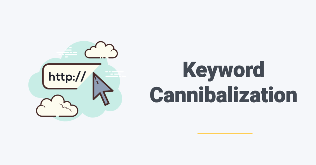 Keyword cannibalization with url and mouse cursor