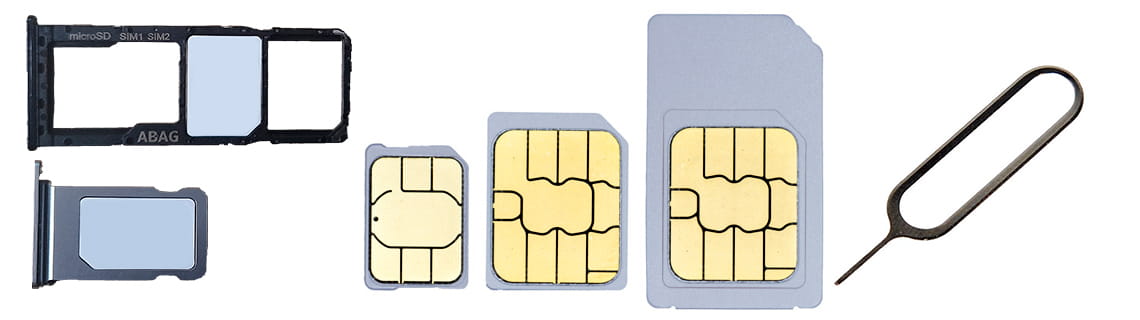 Sim Trays, Sim Cards and A Pin