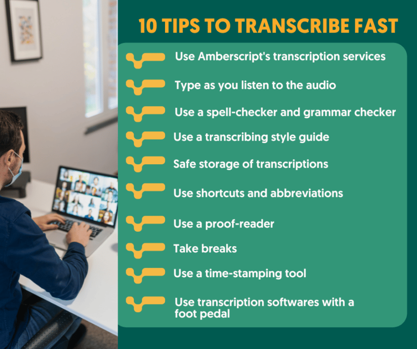 10 Tips To Transcribe Fast