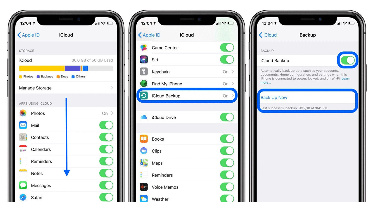 Steps To Enable iCloud Backup In Photos