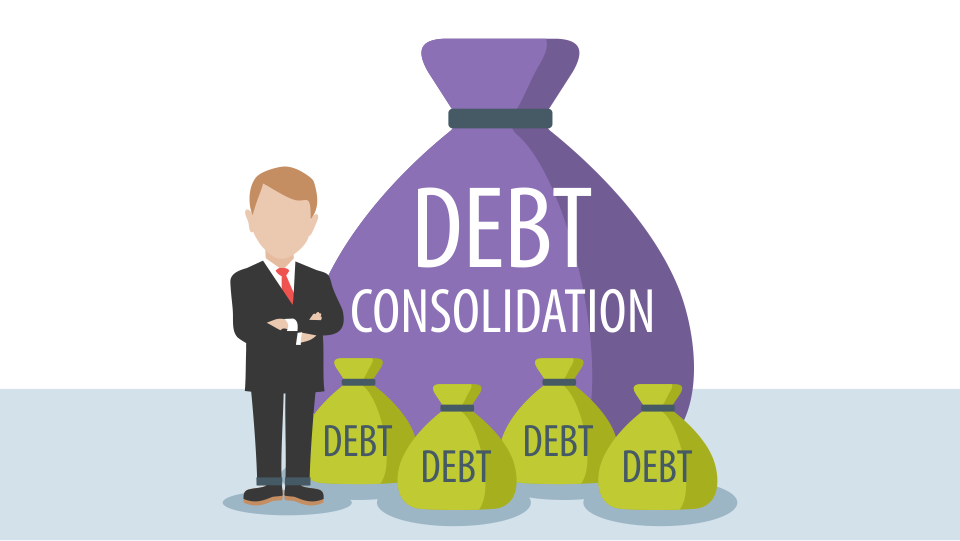 How Debt Consolidation Works Infographic