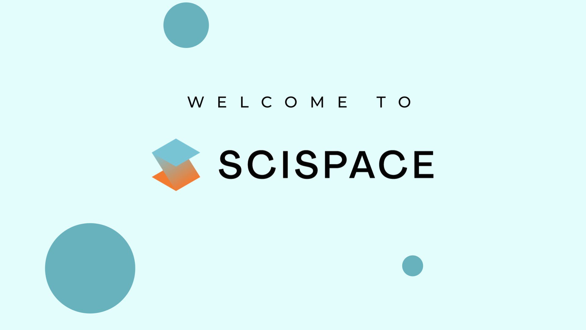 Scispace main page