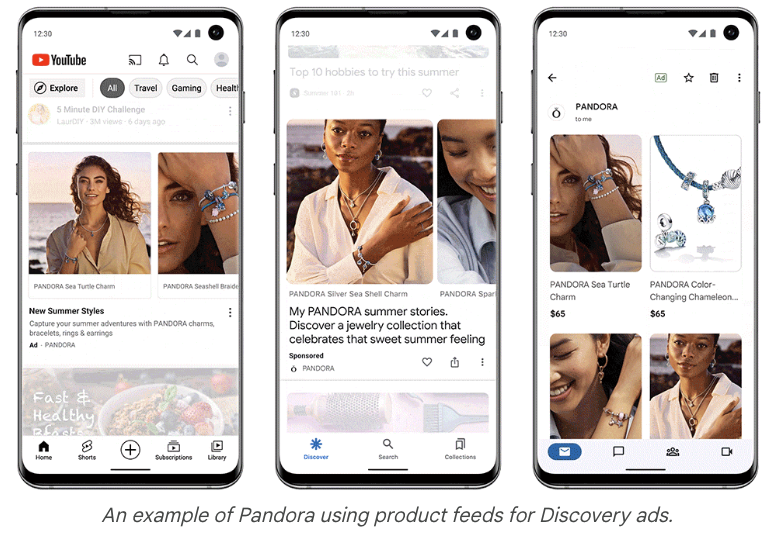Pandora using Product Feeds for Discovery Ads