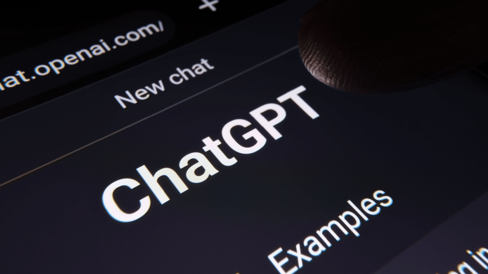 ChatGPT site on new chat