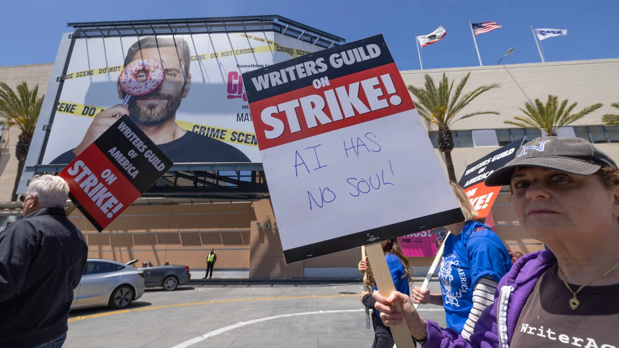 Writers doing strike against the Ai writing hollywood scripts