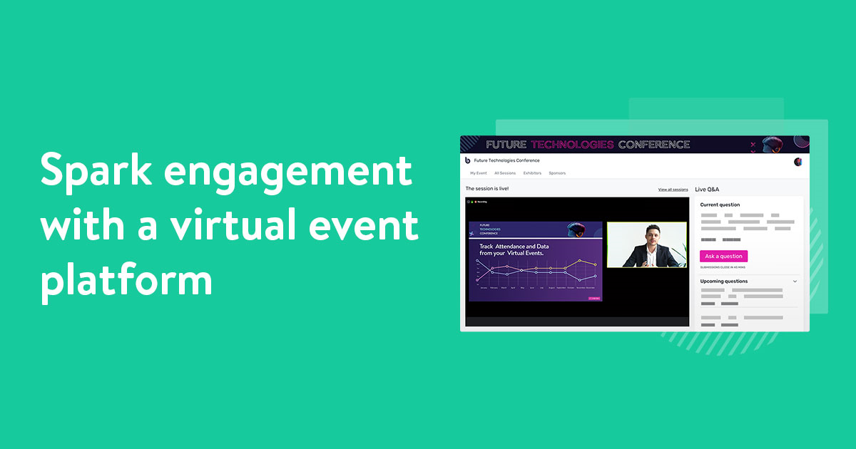 Spark engagement with a virtual event platform 
