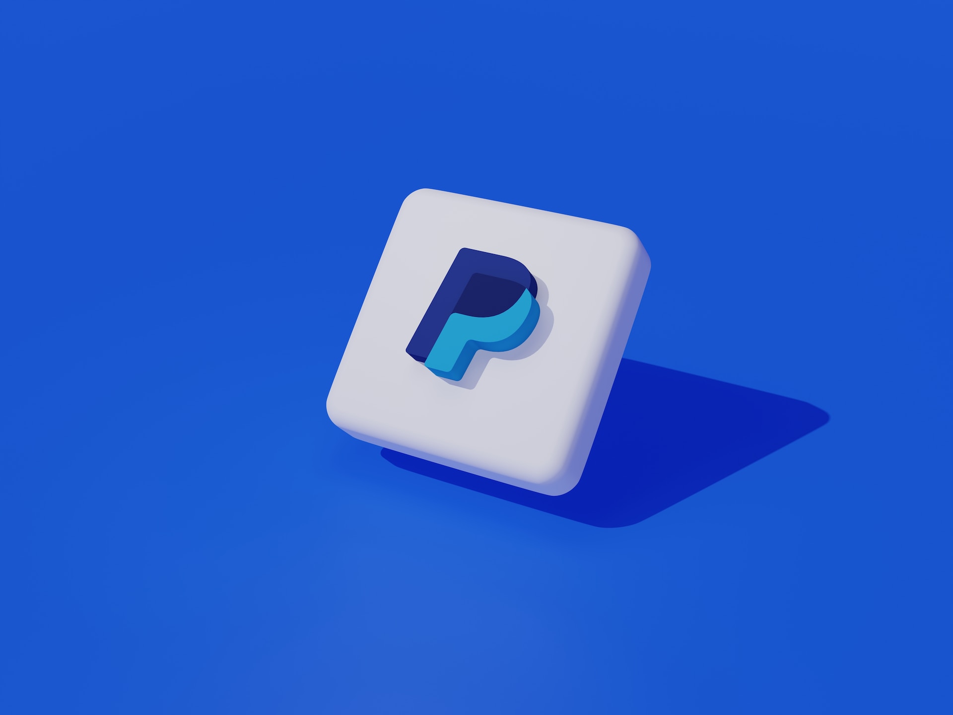 The official PayPal logo in a white square