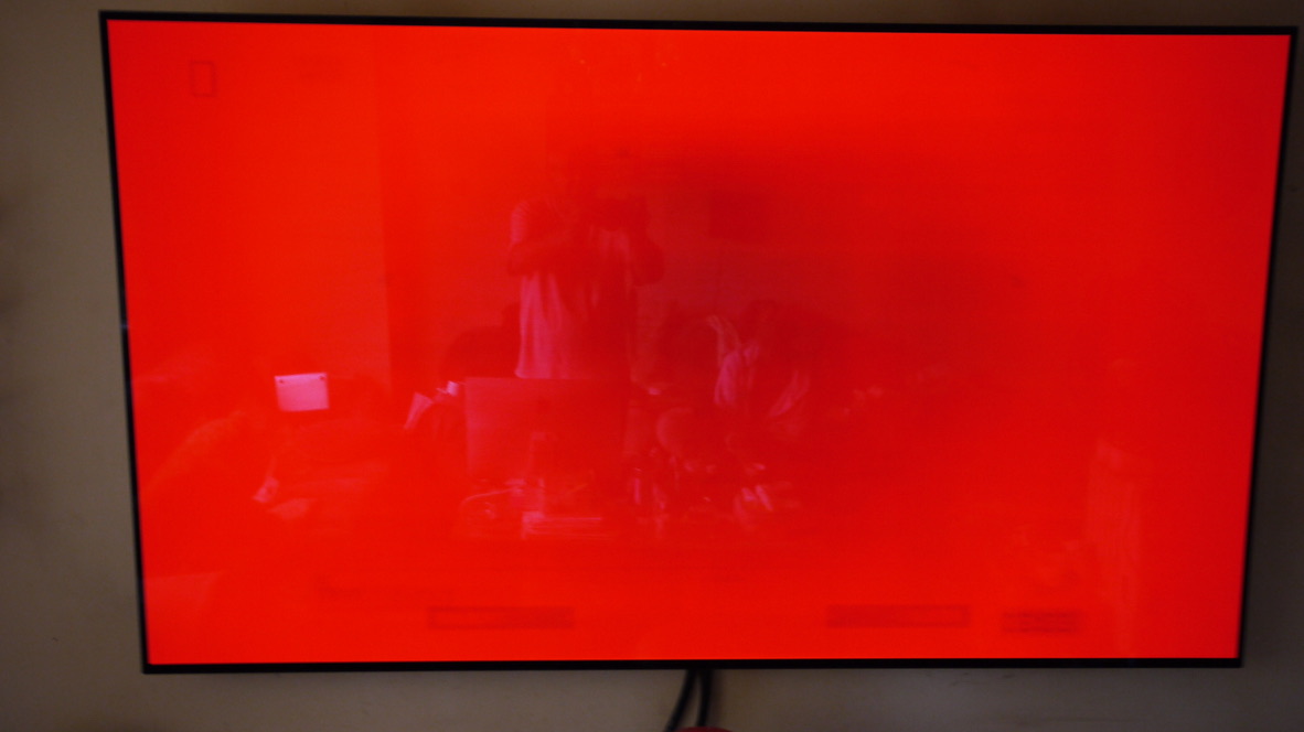 OLED burn in on TV screen