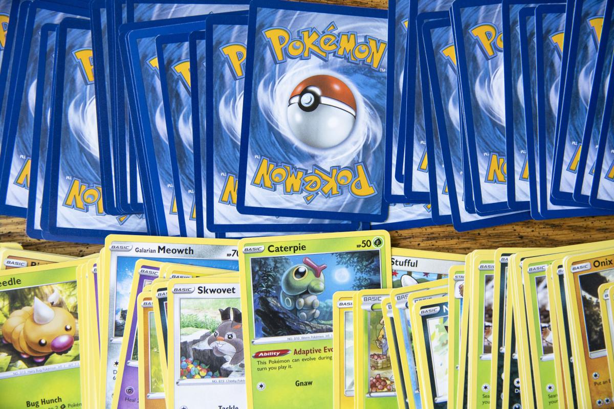 Back and front of Pokémon Cards