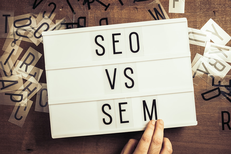 SEO Vs SEM - What's The Big Difference?