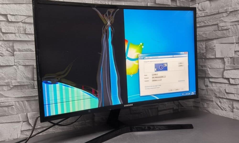 Screen Burn-in on a computer monitor