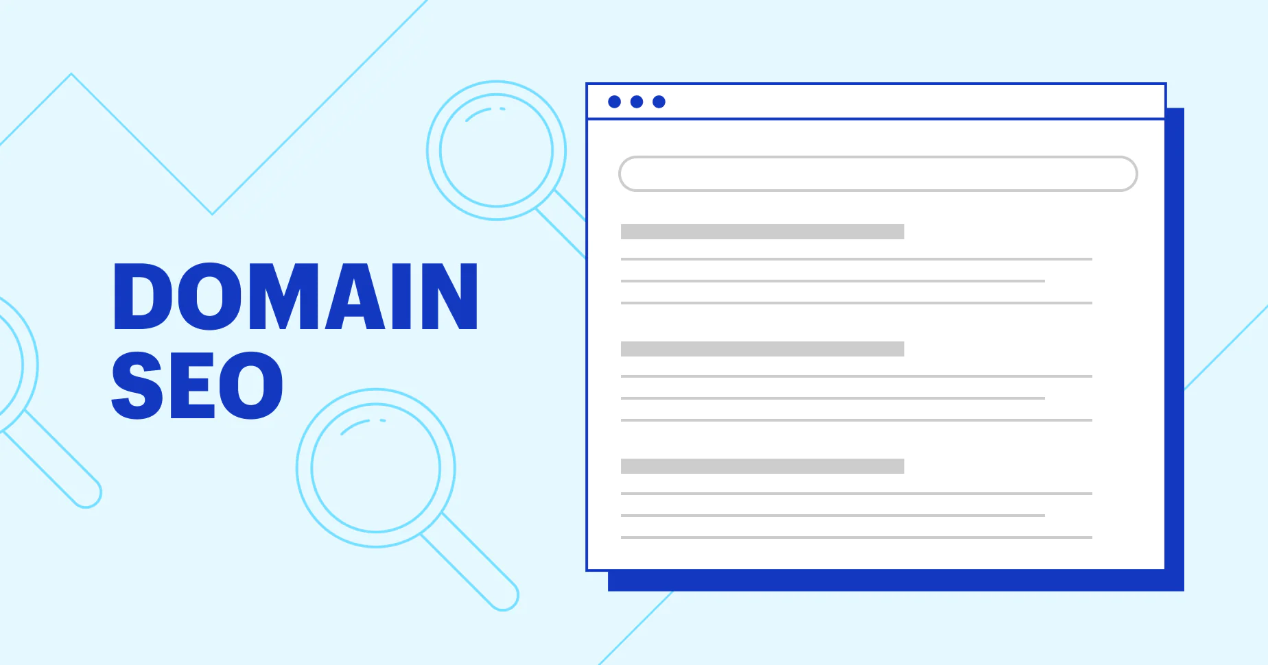 A document with the words DOMAIN SEO